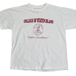 Vintage CSI College Of Staten Island T Shirt (Size XL)